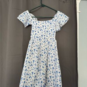 Francesca’s blue floral mini dress